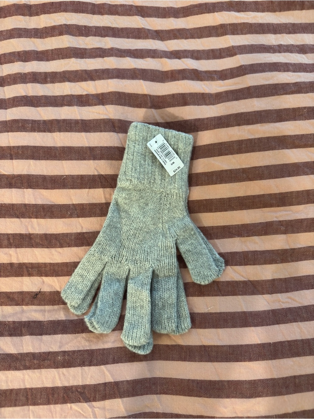 Womens gap Knit Gloves - Light Gray